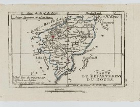 DELAPORTE, L'Abbé. -  Carte du Département du Doubs.