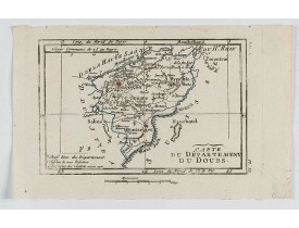 DELAPORTE, L'Abbé. -  Carte du Département du Doubs.