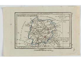 DELAPORTE, L'Abbé. -  Carte du Département du Lot et de la Garonne.