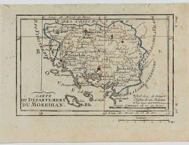DELAPORTE, L'Abbé. -  Carte du Département du Morbihan.