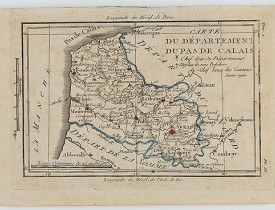 DELAPORTE, L'Abbé. -  Carte du Département du Pas de Calais.