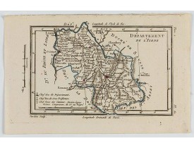 DELAPORTE,L'Abbé. -  Carte du Dépt. de l'Isère.