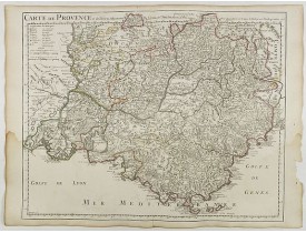 DELISLE, G. -  Carte de Provence et des Terres Adjacentes.