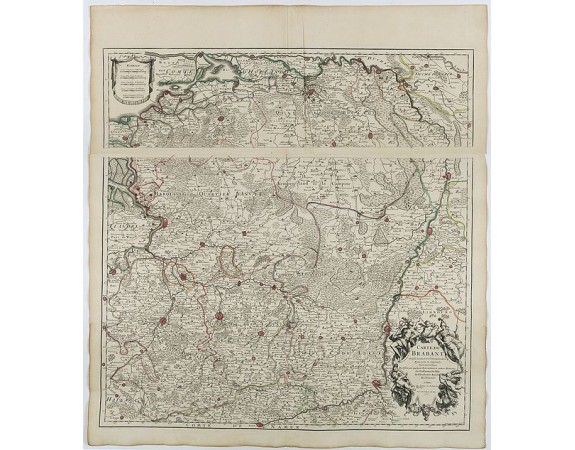 DELISLE, G. -  Carte du Brabant.
