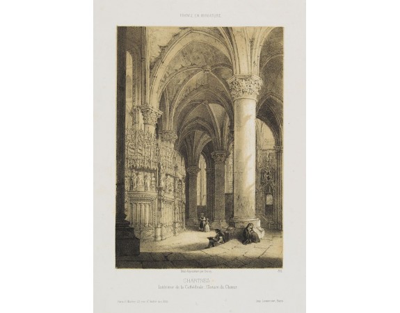 DEROY. -  Chartres. Intérieur de la Cathédrale - Cloture du Choeur.