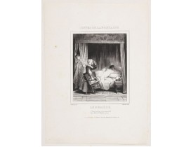 DEVERIA, Achille. -  Contes de la Fontaine. 'Le Remede'.