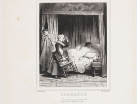 DEVERIA, Achille. -  Contes de la Fontaine. 'Le Remede'.