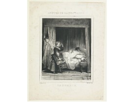 DEVERIA, Achille. -  Contes de la Fontaine. 'Le Remede'.