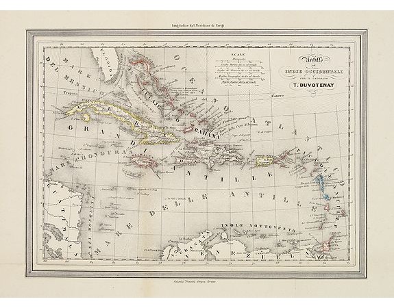 DOYEN, Fr. -  Antille od Indie Occidentali per il geografo T.Duvoteney.