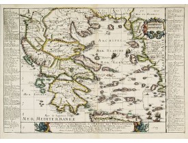 DU VAL, P. -  La Grece, ou Partie Meridionale de L'Empire De Turcs en Europe, avec La Table Alphabetique . . .