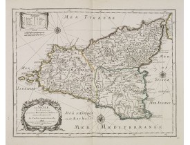 DU VAL, P. -  La Sicile, avec les anciens noms de presque toutes ses Places, Rivières, Chateaux &c. et diverses observations nouvelles . . .