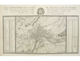 DUPAIN-TRIEL fils. - Plan topographique de la ville de Toulouse et de ses environs.