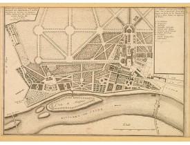 De FER, N. -  Plan de la belle et magnifique maison de Monsieur à St Cloud.