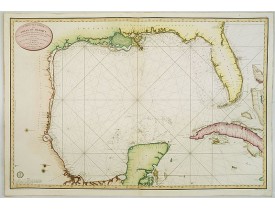 DÉPÔT GÉNÉRAL DE LA MARINE. -  Carte des cotes du Golfe du Mexique..