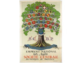 EMPRUNT NATIONAL -  Pour que L'Arbre conserve sa vigueur, Emprunt National 6 % 1920.