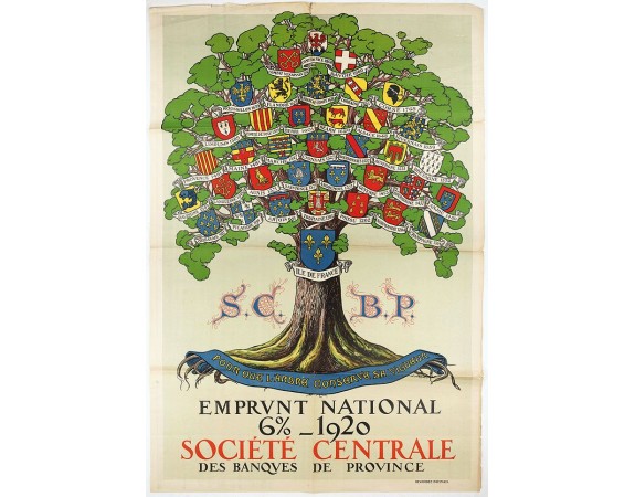 EMPRUNT NATIONAL -  Pour que L'Arbre conserve sa vigueur, Emprunt National 6 % 1920.