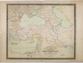 Etablissement Géographique de Bruxelles -  Carte physique et politique de la Turquie d'Europe et d'Asie contenant la Syrie, une partie de l'Egypte . . .
