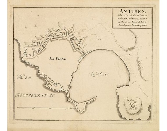 FER de, N. -  ANTIBES, Ville et Port de Mer de Provence, sur la Mer Mediterranée.