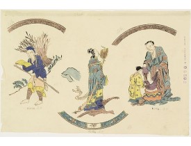 FOURMAINTRAUX, G.  / DESVRES -  Designs for Porcelain plate.