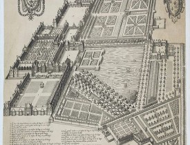 FRANCINI, Alessandro. -  Portrait de la Maison Royale de Fontaine Belleau.