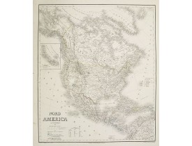 GEOGRAPHISCHES INSTITUT. -  Nord America mit Westindien..