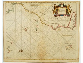 GOOS,P. -  De cust van Barbaria Gualata, Arguyn, en Geneheo, van Capo S Vincente tot Capo Verde.