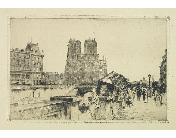 GRONDHOUT, W.A. -  Paris, Notre Dame and bridge over the Seine.