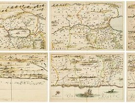 HORNIUS, G. -  Hornius Map of the Holy Land, Israel, and Palestine