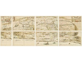 HORNIUS, G. -  Hornius Map of the Holy Land, Israel, and Palestine
