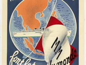 IMP FRANCAISES REUNIES -  Les Messageries Maritimes font le tour du monde.