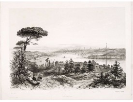 JACOMME et CIE. -  (Untitled view  from Scutari with a view of Constantinople)