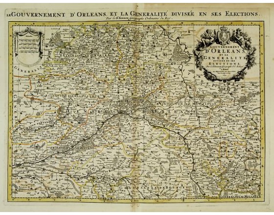 JAILLOT, H. / MORTIER, P. -  Le gouvernement d'Orléans, et la généralité divisée en ses élections. . .