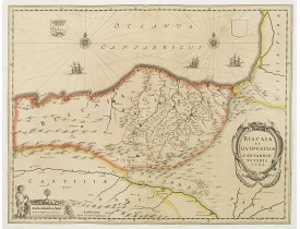 JANSSONIUS, J. -  Biscaia et Guipuscoa Cantabriae Veteris Pars.