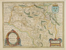 JANSSONIUS, J. -  Carte du pais de Retelois.