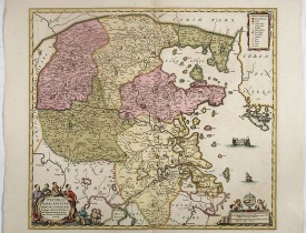 JANSSONIUS, J. -  Pecheli, Xansi, Xantung, Honan, Nanking, In plaga Regni Sinensis..