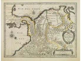 JANSSONIUS, J. -  Terra Firma et Novum regnum Granatense et Propayan.
