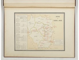 KERMABON, Adhémar. -  Atlas des lignes télégraphiques aériennes construites en France de 1793 à 1852. 1892.