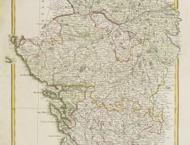 LATTRÉ, J. / BONNE, R. -  Carte des Gouvernements d' Anjou et du Saumurois.. Saintonge-Angoumois..