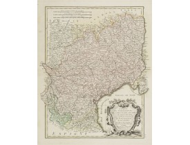 LATTRÉ, J. / BONNE, R. -  Carte des Gouvernements de Languedoc.. Roussillon..
