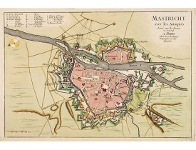 LE ROUGE, G. L. -  Mastricht avec les Attaques Leve sur les Lieux en Juin 1748. A Paris chez Le Sr. Le Rouge.