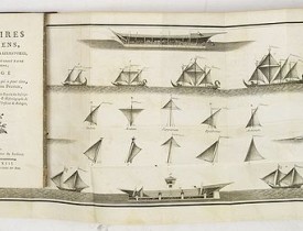 LE ROY, D. -  Les Navires des anciens, considérés par rapport à leurs voiles et à l'usage qu'on en pourroit faire dans notre marine, ouvrage servant de suite à celui qui a pour titre ela Marine des anciens peuplese, par M. Le Roy.