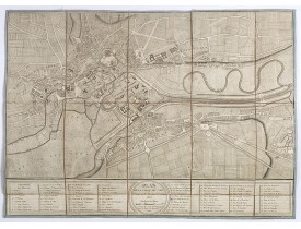 LECLÈRE (P.) -  Plan de la ville de Caen.