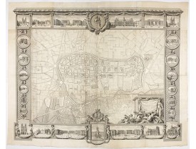 LEGENDRE, Jean-Gabriel. -  Plan général de Reims et de ses Environs Dédié au Roi.