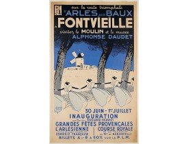 LELEE, L. -  Sur la route triomphante d'Arles aux Baux  - A Fontvieille visitez le moulin et le musée Alphonse Daudet.