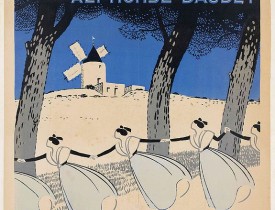 LELEE, L. -  Sur la route triomphante d'Arles aux Baux  - A Fontvieille visitez le moulin et le musée Alphonse Daudet.