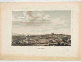 LESPINASSE, Chevalier De. -  Vue de la ville de Perpignan, du côté d'Espagne.