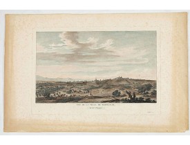 LESPINASSE, Chevalier De. -  Vue de la ville de Perpignan, du côté d'Espagne.