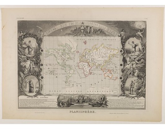 LEVASSEUR, V. -  Planisphère.