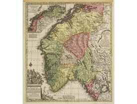 LOTTER, T. C. -  Regnum Norwegiae accurata et novissima delineatione…