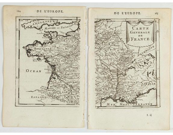 MANESSON MALLET, A. -  Carte generale de France.